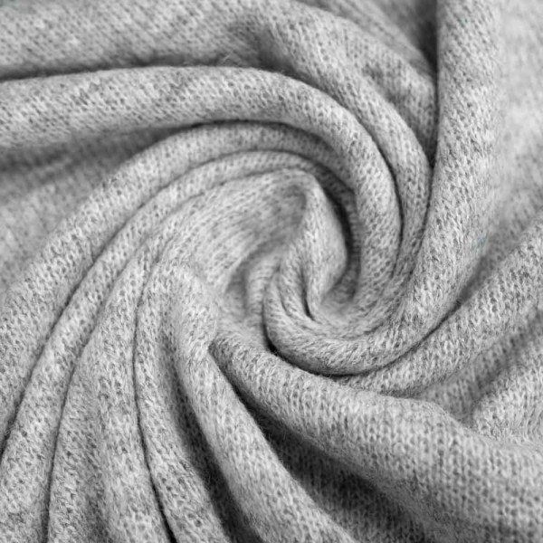 Strickstoff Grau Melange
