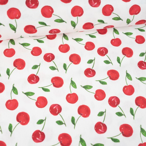 Canvas Kirsche weiß