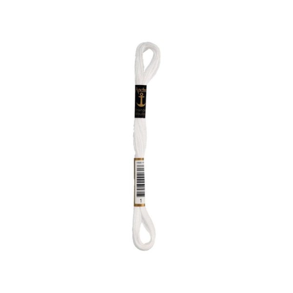 Anchor Sticktwist Garn 6-fädig weiss