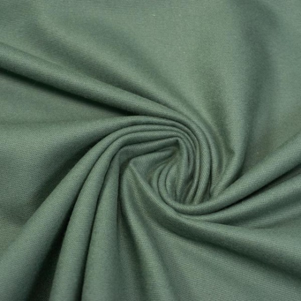 Flanell Baumwolle Uni khaki