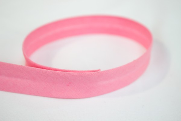 Schrägband vorgefalzt rosa