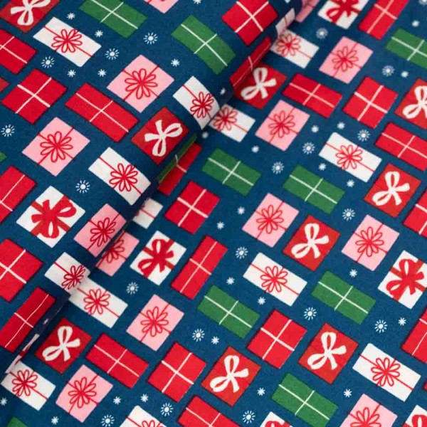 Baumwollwebware Geschenke navy