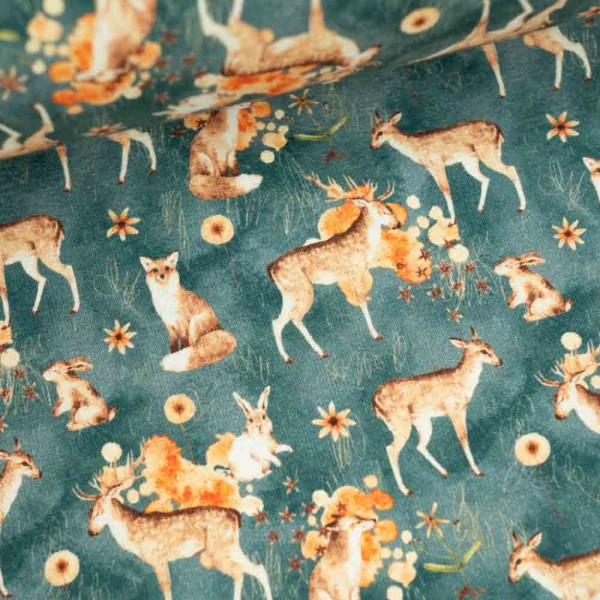 Alpensweat Waldtiere dusty mint