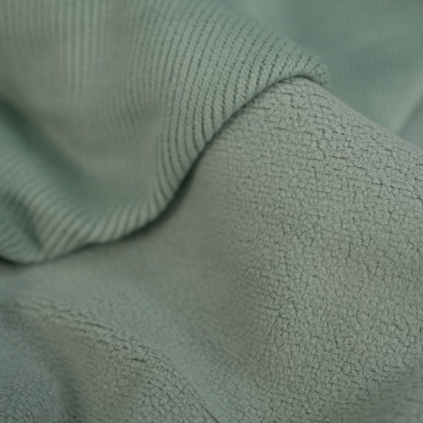 Cord Doubleface mit Fleece Innenseite salbei