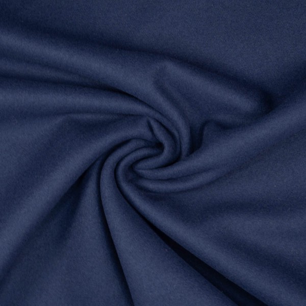 Mantelstoff Velour navy