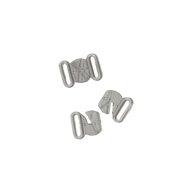 Verschluss Bikini / Fliege klar 16mm