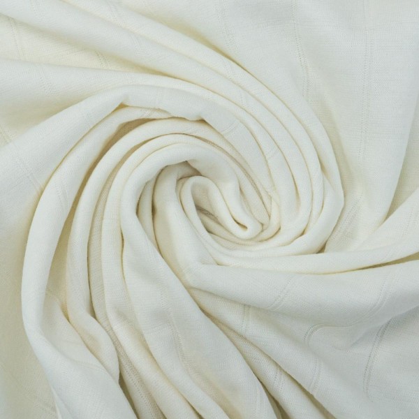 Musselin Jersey Double Uni white