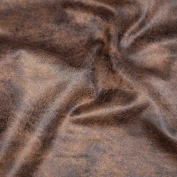 Kunstleder Vintage Look braun