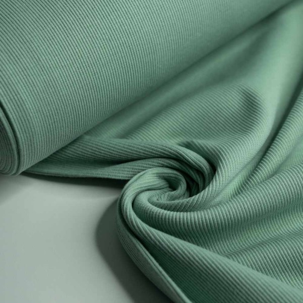 Fein-Ripp Bündchen 100cm breit dusty mint