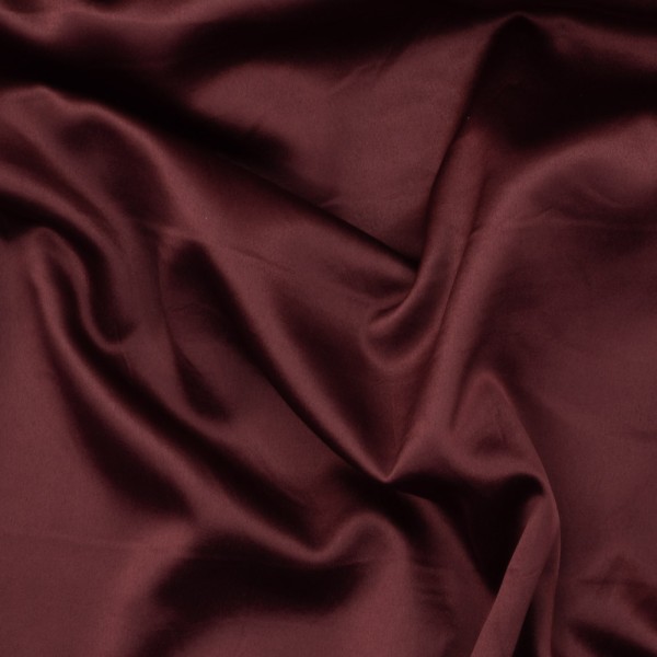 Satin Stretch Glänzend Uni bordeaux