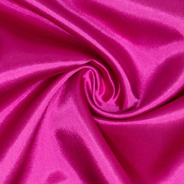 Satin Glänzend Uni pink-beere