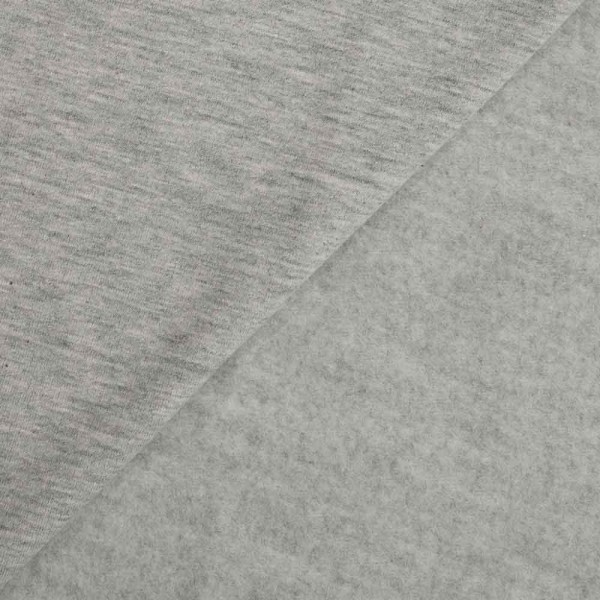 Winter Sweat Soft Brushed Clara hellgrau meliert