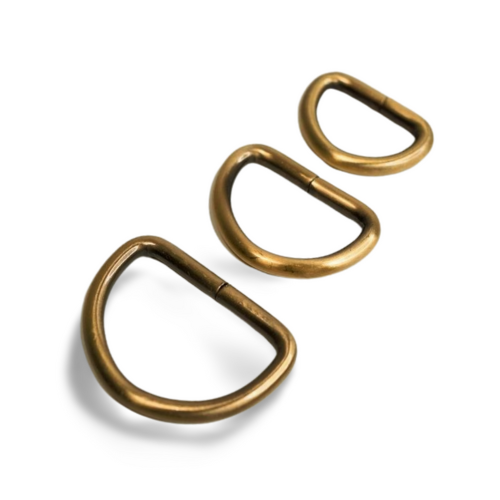 EvLis D-Ring Massiv messing 25/30/40mm