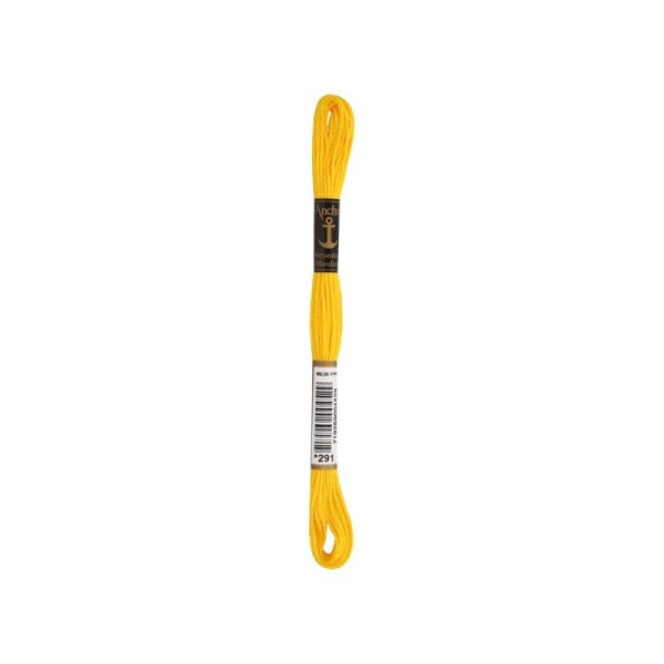 Anchor Sticktwist Garn 6-fädig dunkelgelb