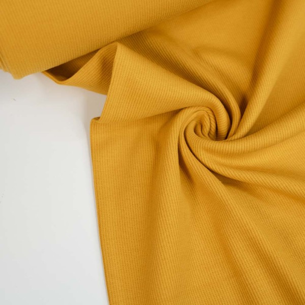 Bündchen Fein-Ripp Clara senfgelb