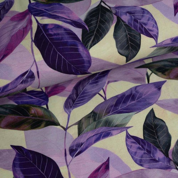 French Terry Sweat Blätter beere