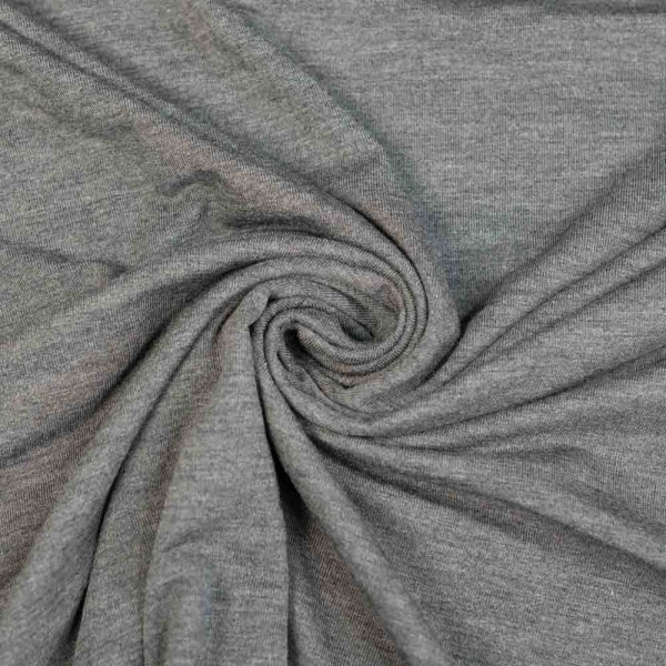 Bamboo Jersey meliert mittelgrau