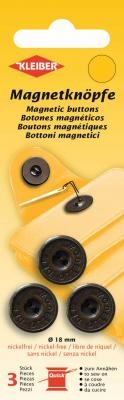 Kleiber Magnetknöpfe zum Annähen schwarz