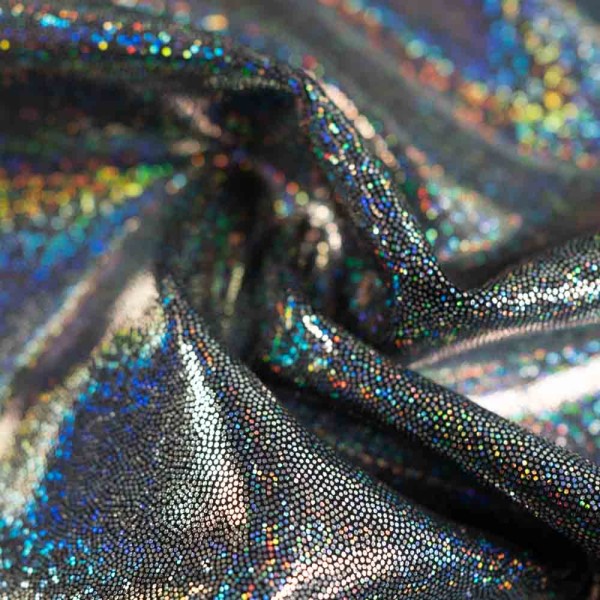 Glitzer Lycra schwarz