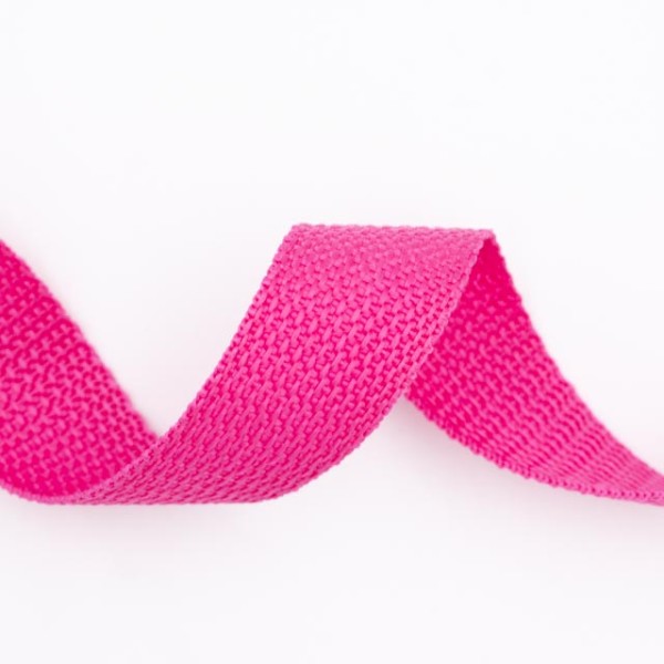 Gurtband Grobmaschig 25mm fuchsia