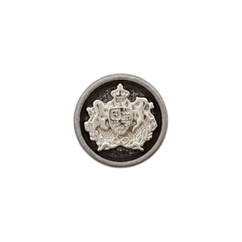 Prym Trachtenknopf Wappen 20mm altsilber