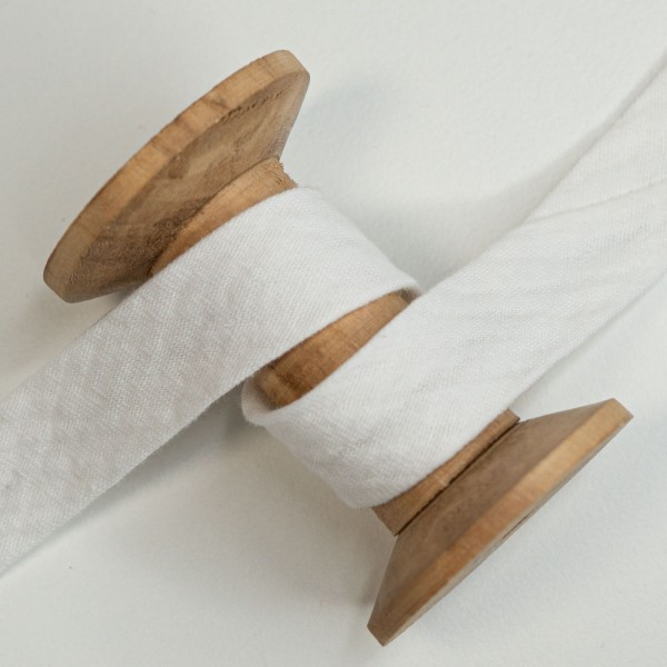 Musselin Schrägband Amelie 20mm ecru