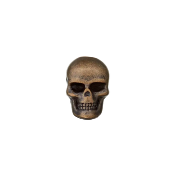 Prym Kordelende Metall Totenkopf 15mm altmessing