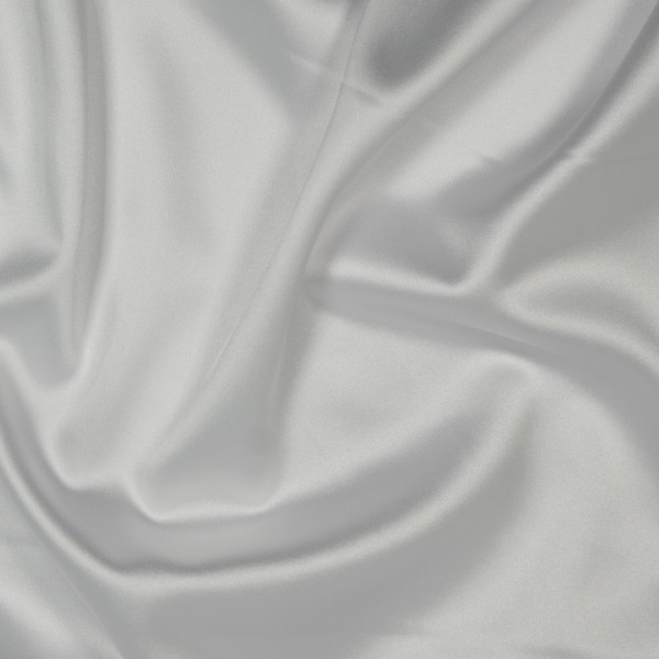 Italienischer Schwerer Festtags Satin Stretch weiß