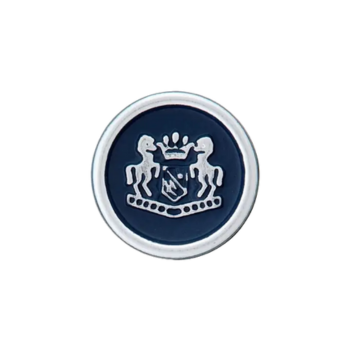Prym Knopf Wappen metallisiert 20mm navy