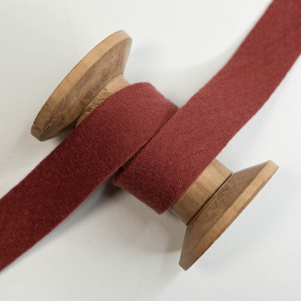 Musselin Schrägband Amelie 20mm rostrot