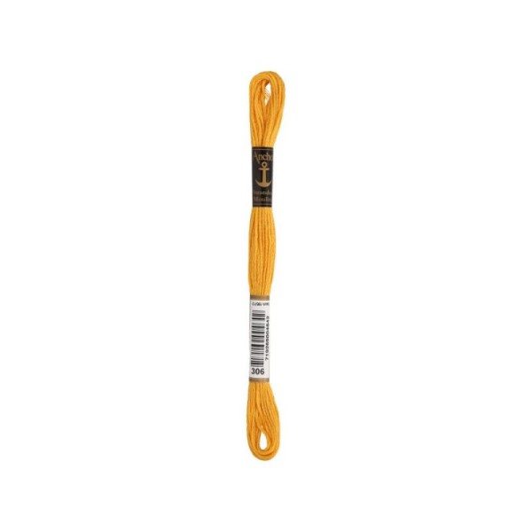 Anchor Sticktwist Garn 6-fädig orange hell