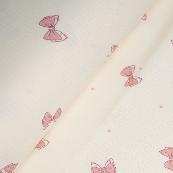 Ripp Baumwolljersey Schleifen altrosa