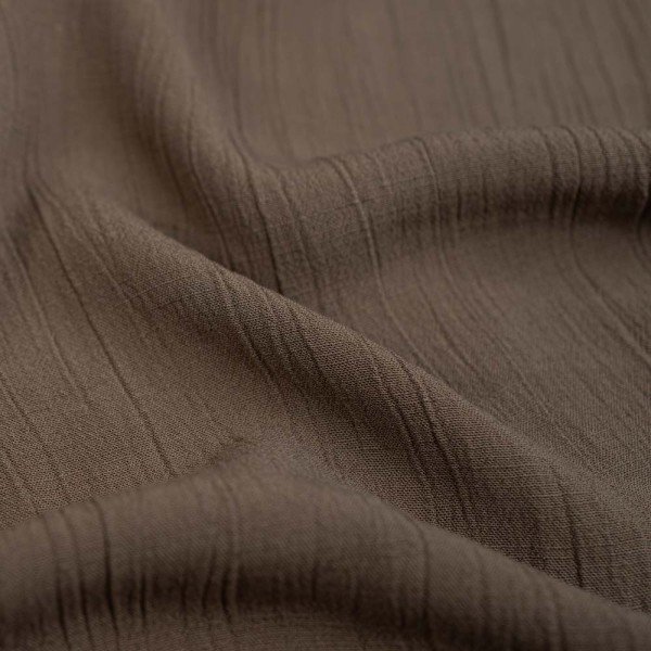 Viskose Leinen Crinkle taupe