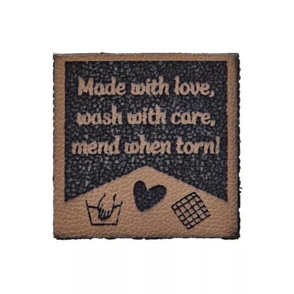 Prym Zierteil beige made with love 20mm