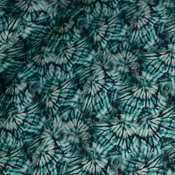 Viskose Satin Batik petrol