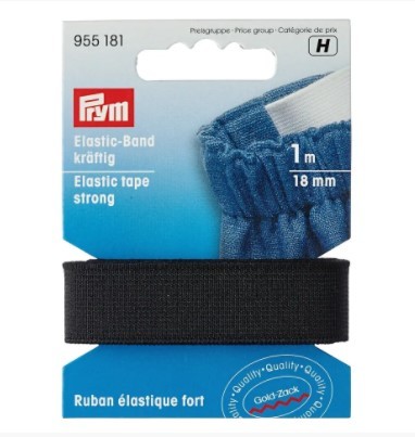Prym Elastic-Band kräftig schwarz