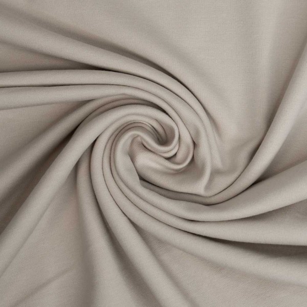 Baumwolljersey Uni Clara hellbeige