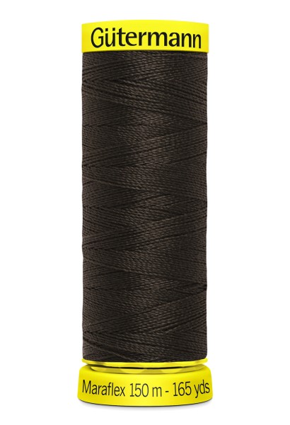 Elastisches Garn Gütermann Maraflex 150m braun dunkel Nr. 697