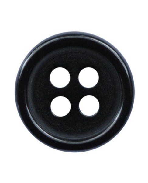Hemd- und Blusenknopf rund 9mm schwarz