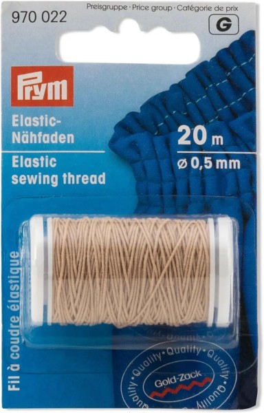 Prym Elastic-Nähfaden 20m sand