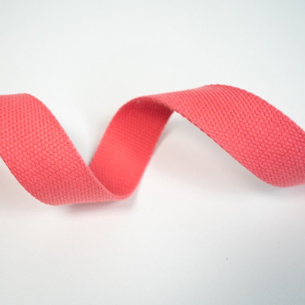 Festes Baumwoll - Gurtband 30mm coral