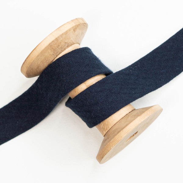 Musselin Schrägband Amelie 20mm dark navy