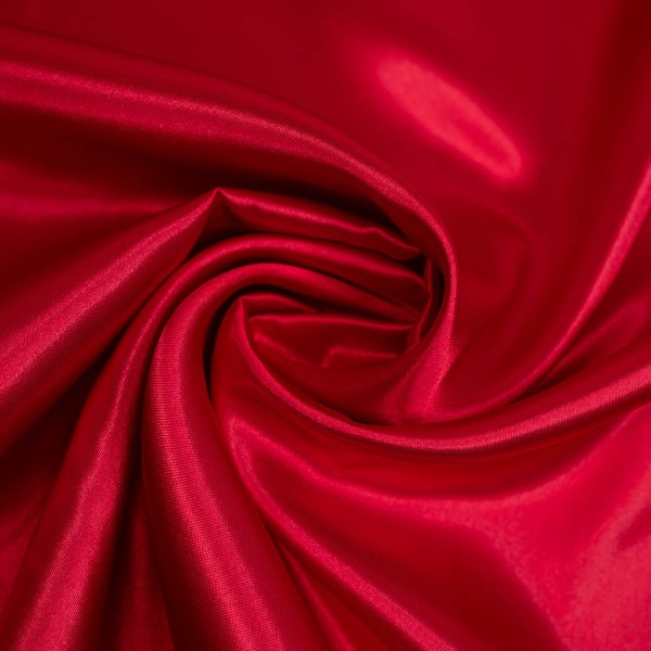Satin Glänzend Uni rot