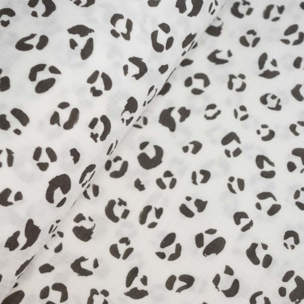 Musselin Double Gauze Leo ecru