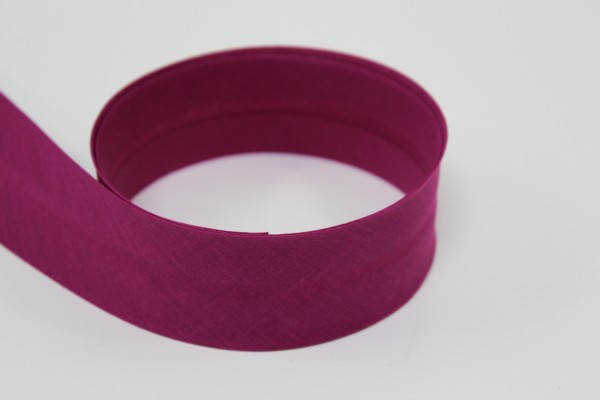 Schrägband 2cm oder 4cm breit vorgefalzt beere hell 40mm