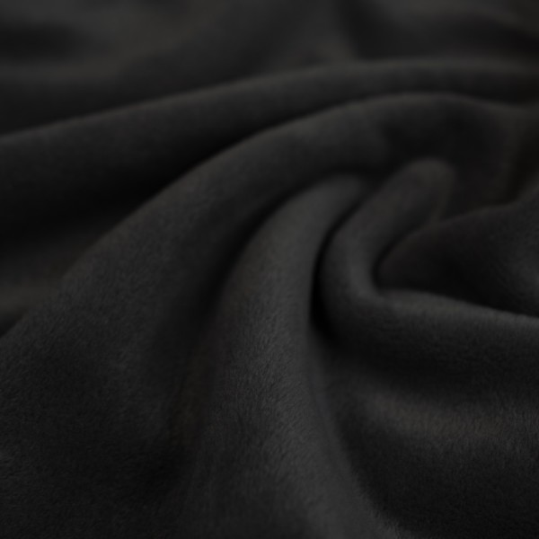 Velours Fleece schwarz