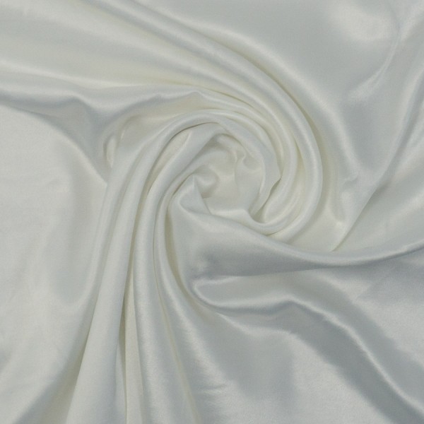 Satin Stretch Glänzend Uni ecru