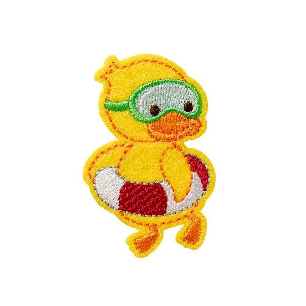 Applikation Ente mit Schwimmreifen