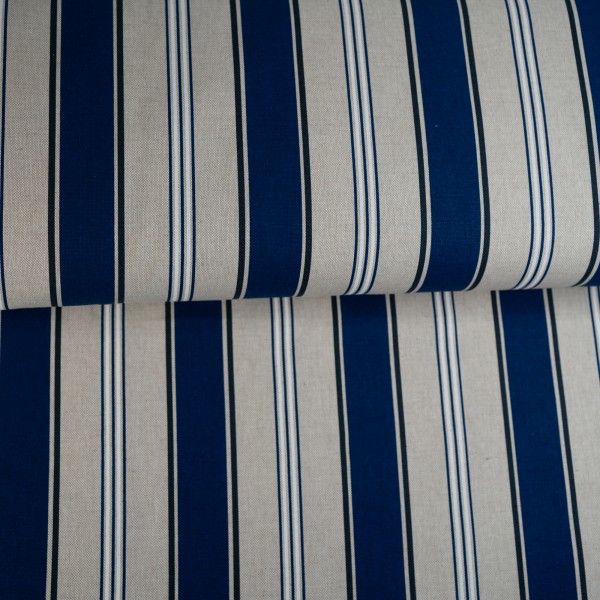 Canvas Streifen blau