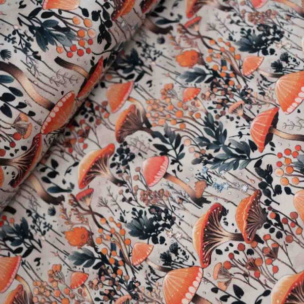 French Terry Sweat Pilz beige